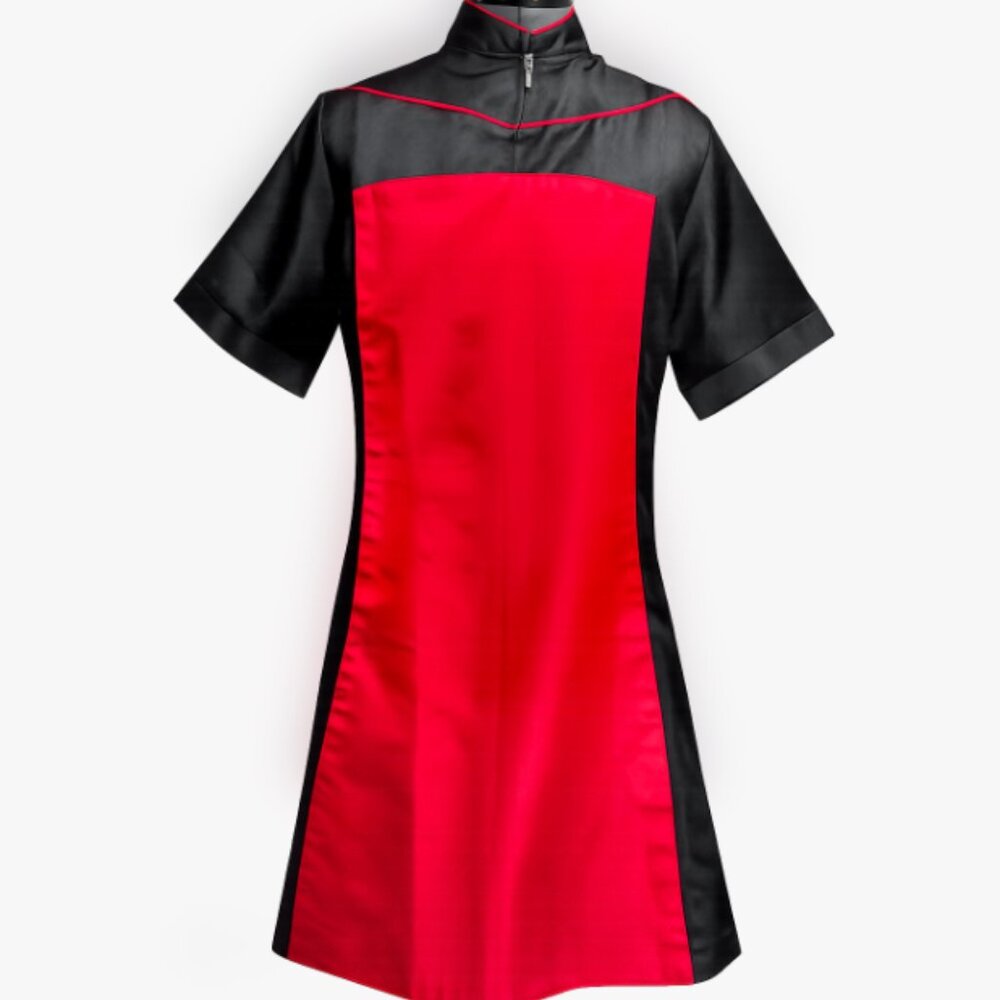 Star Trek Inspired Red & Black Uniform Dress / Tunic